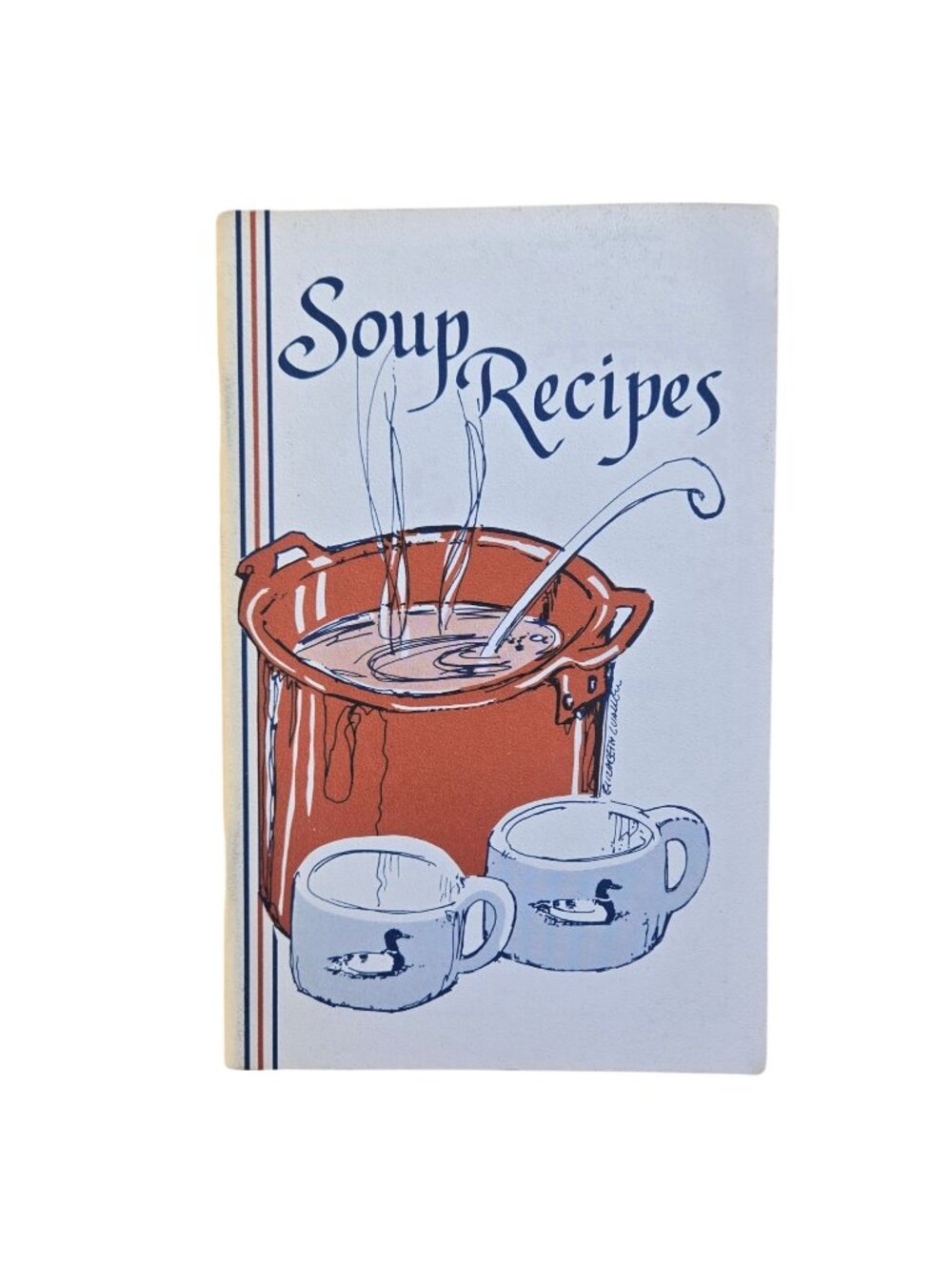 Vintage Soup Recipes Cookbook Booklet 1980s Kitchen Collectible Grandmacore Duck